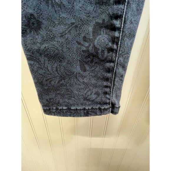 CAbi  Skinny Jeans Pacific Blue Curvy Lace Print Modern‎ Stretch COMFORT WM SZ 6 - Picture 7 of 12